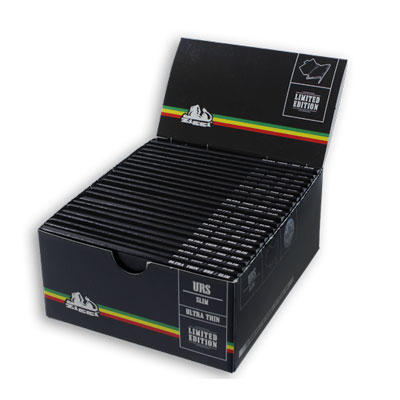 Cigaretové papieriky Ziggi URS Slim Ultra thin Black/Stripe King size s filtrami krabica