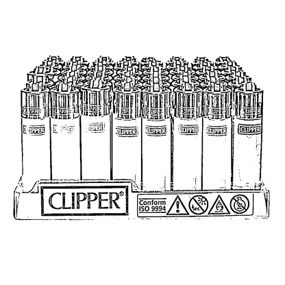 Zapaľovače Clipper plastové Mix farieb s potlačou